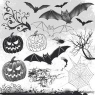 Halloween design elements N11