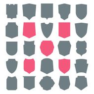 shield icons set N3