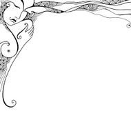 Beautiful abstract girl for your design