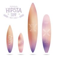 Trendy print on a surfboard