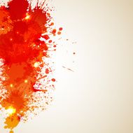 Orange background with blot and splashes?