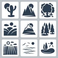 Vector nature icons