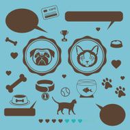 Cat vs dog infographic template N2
