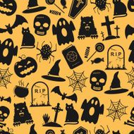 Halloween seamless pattern background N2