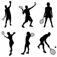 Vector Silhouette Of People N880