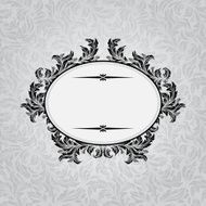 Retro background with vintage calligraphic ornate frame N3