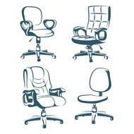 Vector drawing of the chair