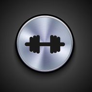 vector metal icon on gray background Eps10 N14