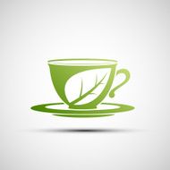 Vector logo cup of tea N3