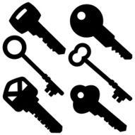 Assorted Key Silhouettes N2