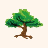 tree theme elements vector eps N16