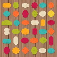 Vintage paper texture collection blank frames and label