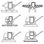 Collection flat icons with long shadow