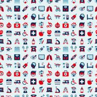 seamless retro Medical pattern N3