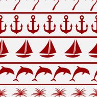 Sea seamless pattern background vector ilustration N2