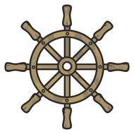 wooden rudder