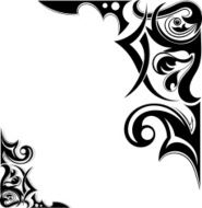 Graphic Tribal tattoo wings N2