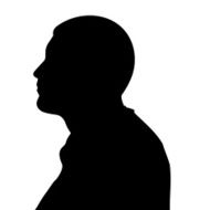 Vector silhouette of a man N1120