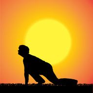 Vector silhouette of woman N522