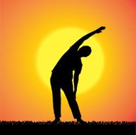 Vector silhouette of woman N526