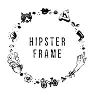 Hipster vintage ink frame N2