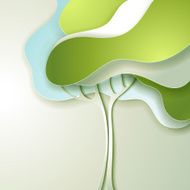 Abstract spring tree N12