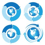 globe with arrows kit N2