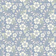 Vintage seamless floral pattern Vector illustration N2