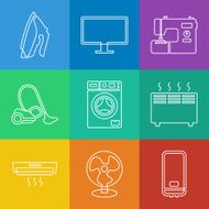 Household appliances icons N6