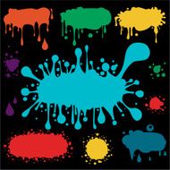 Colored blots