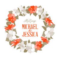 Hibiscus flower wreath N4