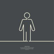 Human male sign icon
