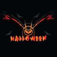 vector Halloween sign N2