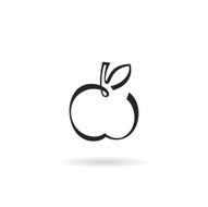 Minimalistic apple icon