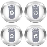 Recycling Cans Icon Set