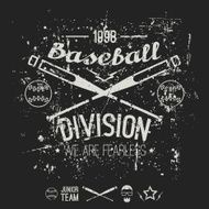 College baseball division emblem N2
