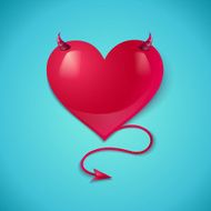 heart with tail and horns N2