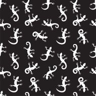 Seamless pattern with lizards N2