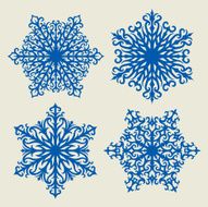 tribal snowflakes