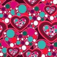 Seamless pattern with hearts N130