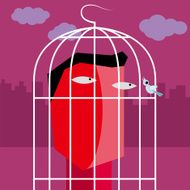 People in the cage