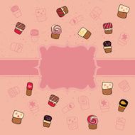 Colorful background with sweets