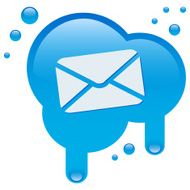 Mail icon on a blot