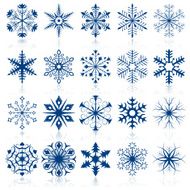 Snowflake shapes set 2