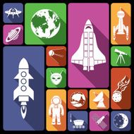 Space Icons Flat N4