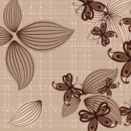 Abstract design with butterflies N2