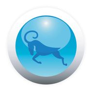 Zodiac Button Icon - Aries