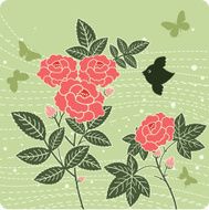 floral background illustration N13