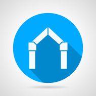Flat vector icon for gates arch