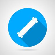 Flat vector icon for longboard N2